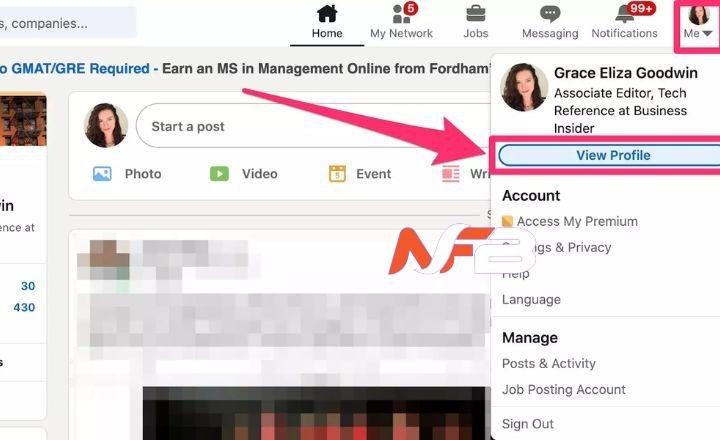comment identifier le profil linkedin d'un visiteur den otre site